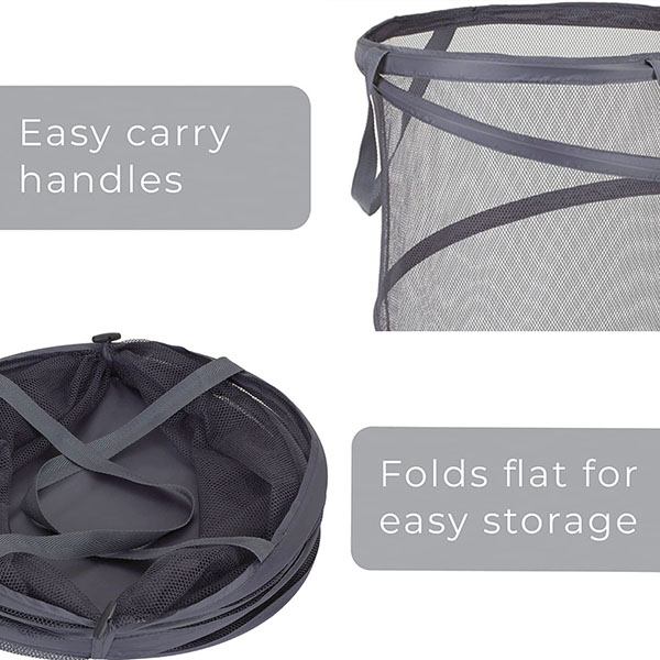 Collapsible Mesh Laundry Hamper