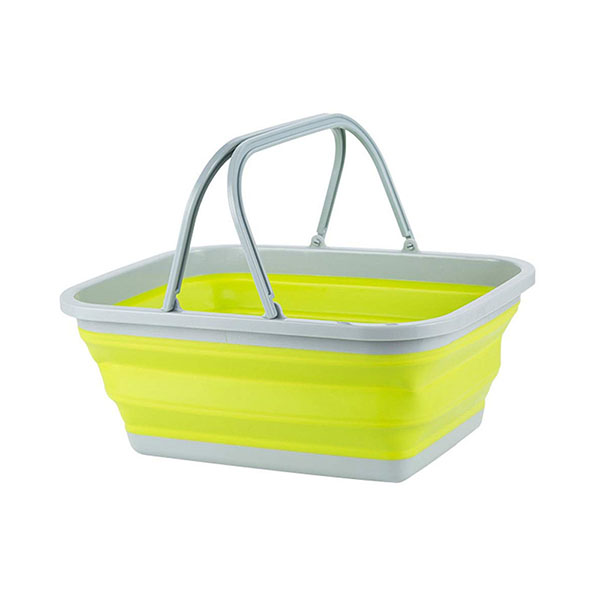 Multipurpose collapsible silicone hand basket(SMALL)