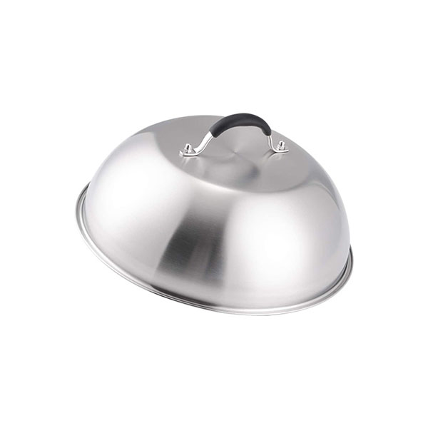 Stainless steel cheese melting dome