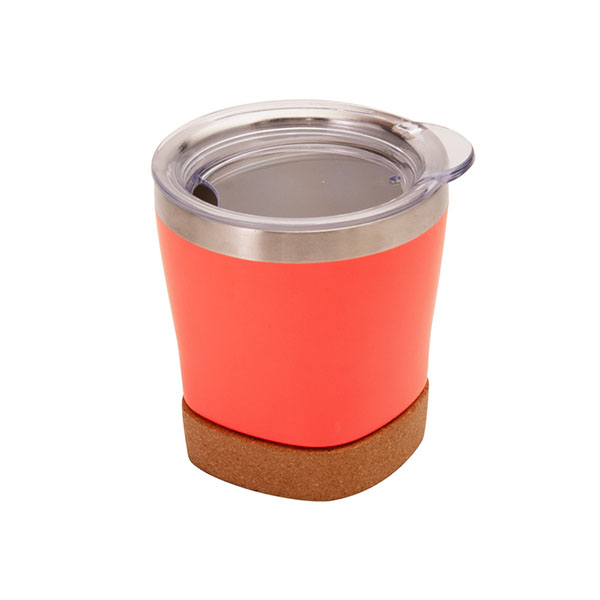 8oz Stainless steel Travel Vacuum Tumbler with Cork Bottom