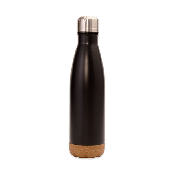Double Walled Cola Shape Thermos with cork bottom