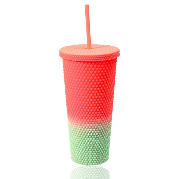 24 Oz Textured Studded Double Wall Tumbler