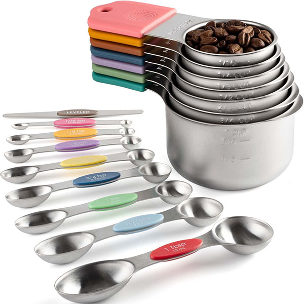 Magnetic Measuring Cups and Spoons Set