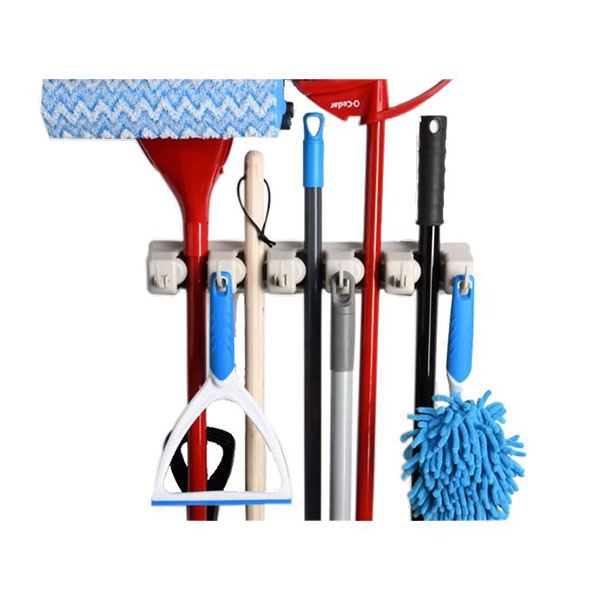  Mop And Broom Holder - Garage Storage Systems with 5 Slots